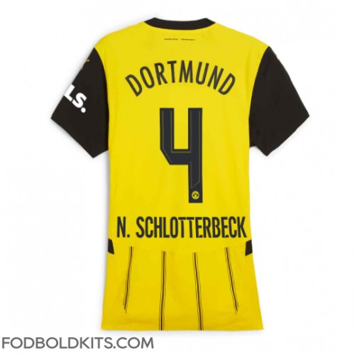 Borussia Dortmund Nico Schlotterbeck #4 Hjemmebanetrøje Dame 2024-25 Kortærmet